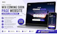 design wix coming soon page website launch landing page