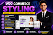 do woocommerce styling, cart page, UI customization, theme, css,  layout editing