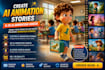 create ai animation stories, 2d ai animation video