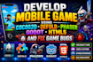 develop mobile game using cocos2d,defold, phaser, godot,html5, and fix game bugs