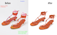 do background removal and dust cleanup fast