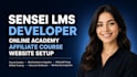 sensei lms developer, online academy website, affiliate course website setup