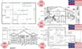 draft  basement conversion plan, floor layout and permit drawing in ca tx md