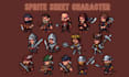 create pixel art characters, sprite sheet, pixel animation, pixel game art