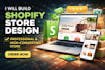 build shopify website, design or redesign shopify store, dropshipping store