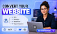 migrate wix studio website wordpress elementor expert redesign wix website SEO
