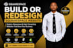 build squarespace website, design or redesign squarespace website