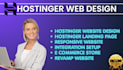 build hostinger website design redesign landing page email automation wordpress