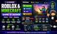 use ai to design roblox and minecraft game UI