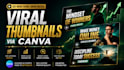 design catchy youtube thumbnails using canva