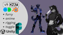 create edit and upload 3d model vrchat avatar anime furry