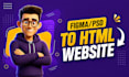 be HTML CSS static website maker or frontend web developer