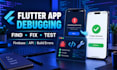 fix flutter app bugs, firebase issues, and API errors