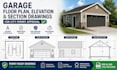 design a permit set detached garage new construction drawing
