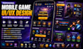 create mobile game UI UX with ai tools and assets
