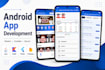 develop native android app using java, kotlin and flutter for cross platform