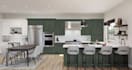 design custom kitchen and bath using 2020 with 2d floor plan 3d render