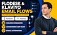 setup flodesk klaviyo email flows welcome sequence