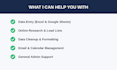 do data entry, admin support, and virtual assistant tasks