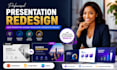 design sales presentation, business presentation, presentation redesign