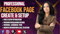 create facebook business page setup and social media page optimization