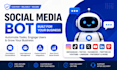 custom social media bot, telegram bot, youtube bot, instagram bot