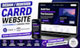 design, redesign carrd website, clickfunnels landing page