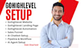 setup ghl automation, gohighlevel website as virtual assistant
