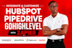 integrate hubspot, pipedrive and gohighlevel CRM with zapier