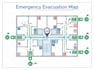 create emergency evacuation maps with fire exits and assembly point