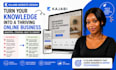 setup kajabi website, online course, funnel and membership