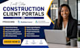 setup construction client portals on procore builder autodesk construction cloud