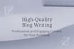 write professional blog posts and articles