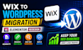 wix to wordpress migration, elementor redesign, 301 redirects, keep SEO rankings