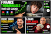 design viral youtube thumbnail for finance with high CTR