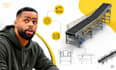 material handling equipment cad conveyor machine mechanical drawing