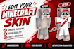 create or edit a custom minecraft skin