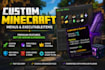build premium minecraft server menus and custom executableitems