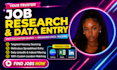 job research and data entry virtual assistant for job search web research typing