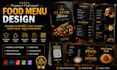 design restaurant food menu and drinks luxury cafe, bakery menu