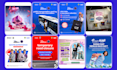 design social media branding, carousels, and visual posts