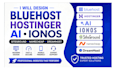 design bluehost hostinger ai ionos siteground  namecheap dreamhost
