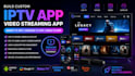build custom iptv app, video streaming app, smart TV app, android TV app, rokutv