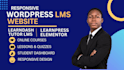 build a professional wordpress online course website