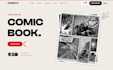 design squarespace comic creator website graphic novel website portfolio website