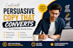 write persuasive website and sales copy