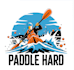 design a professional modern kayak, paddle logo