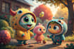 design cute cartoon characters