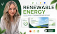 renewable energy seed pitch deck, corporate training presentation design