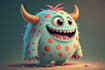draw cartoon character, monster